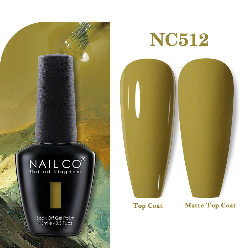 NAILCO Nails Art Colors Vernis Semi Permanent UV Varnish Gel Nail Polish For All Gel Manicure TOP Coat Varnish Hybrid Gel Polish