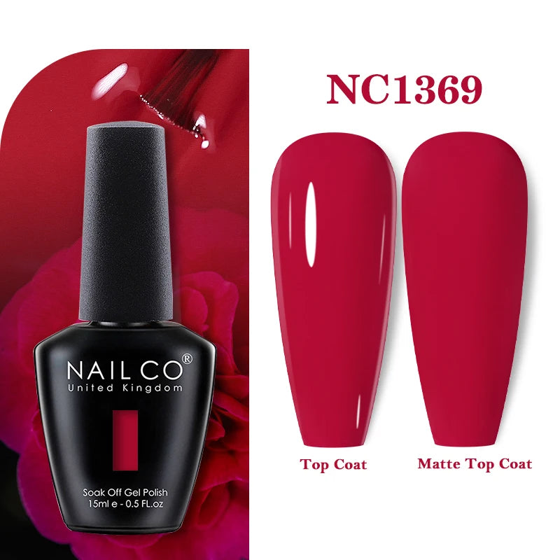NAILCO Nails Art Colors Vernis Semi Permanent UV Varnish Gel Nail Polish For All Gel Manicure TOP Coat Varnish Hybrid Gel Polish