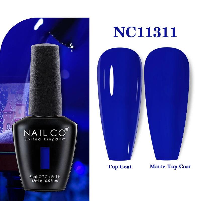NAILCO 131Colors Vernis Semi Permanent UV Varnish Gel Nail Polish Nails Art Gel Manicure TOP BASE Varnish Hybrid