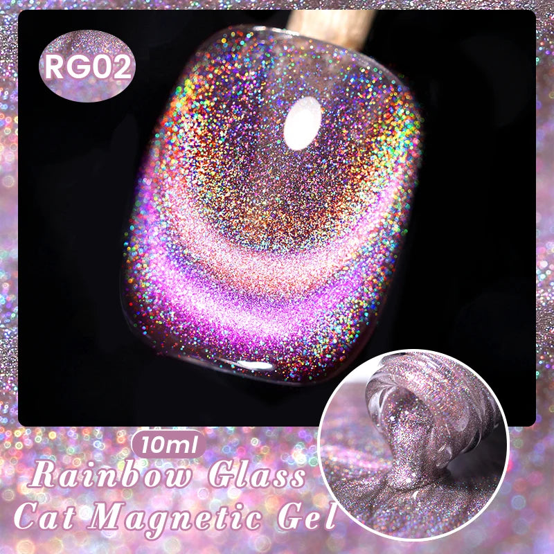 BORN PRETTY 10ml Water Light Cat Magnetic Gel Nail Polish Nail Supplies Vernis Winter Autumn Semi Permanent Christmas Xmas Gel