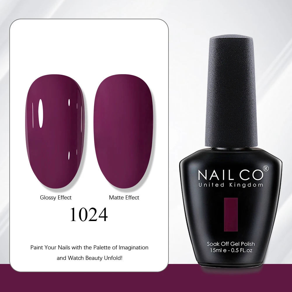 NAILCO 15ml Nail Polish Gel Vernis Semi Permanent UV Gel Gel Polish Manicure Varnish Nail Art Nude Gel Poliish