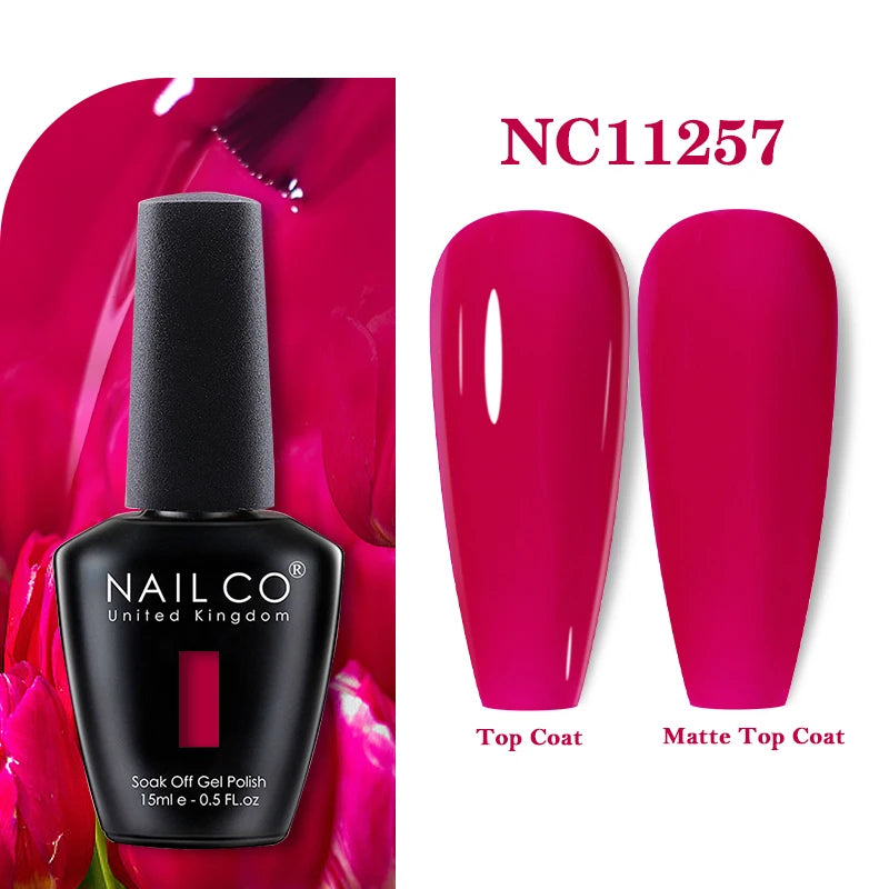NAILCO Nails Art Colors Vernis Semi Permanent UV Varnish Gel Nail Polish For All Gel Manicure TOP Coat Varnish Hybrid Gel Polish