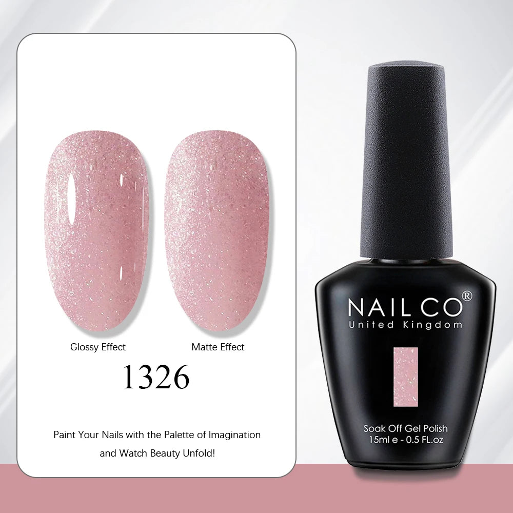 NAILCO 15ml Nail Polish Gel Vernis Semi Permanent UV Gel Gel Polish Manicure Varnish Nail Art Nude Gel Poliish