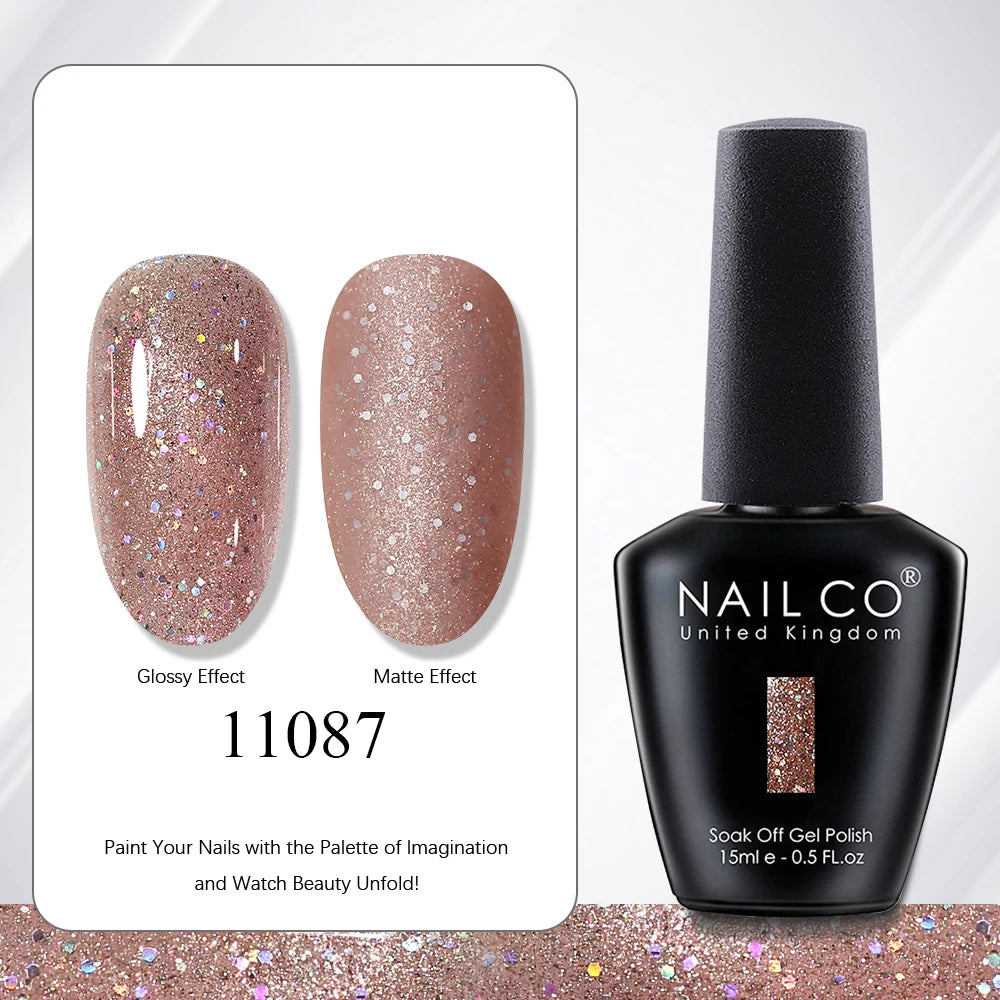 NAILCO 15ml Nail Polish Gel Vernis Semi Permanent UV Gel Gel Polish Manicure Varnish Nail Art Nude Gel Poliish