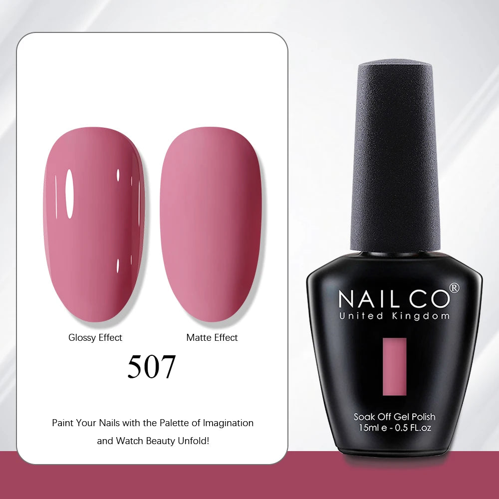 NAILCO 15ml Nail Polish Gel Vernis Semi Permanent UV Gel Gel Polish Manicure Varnish Nail Art Nude Gel Poliish