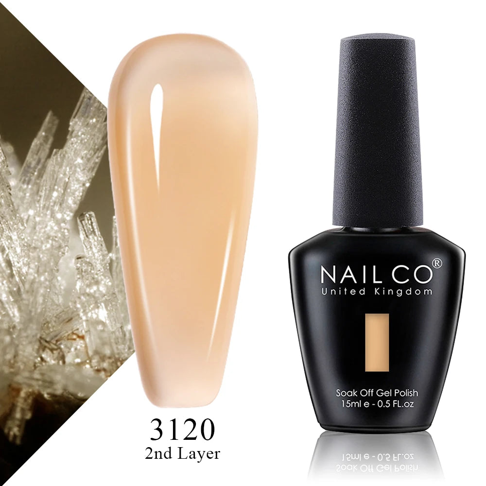 NAILCO 15ml Nail Polish Gel Vernis Semi Permanent UV Gel Gel Polish Manicure Varnish Nail Art Nude Gel Poliish