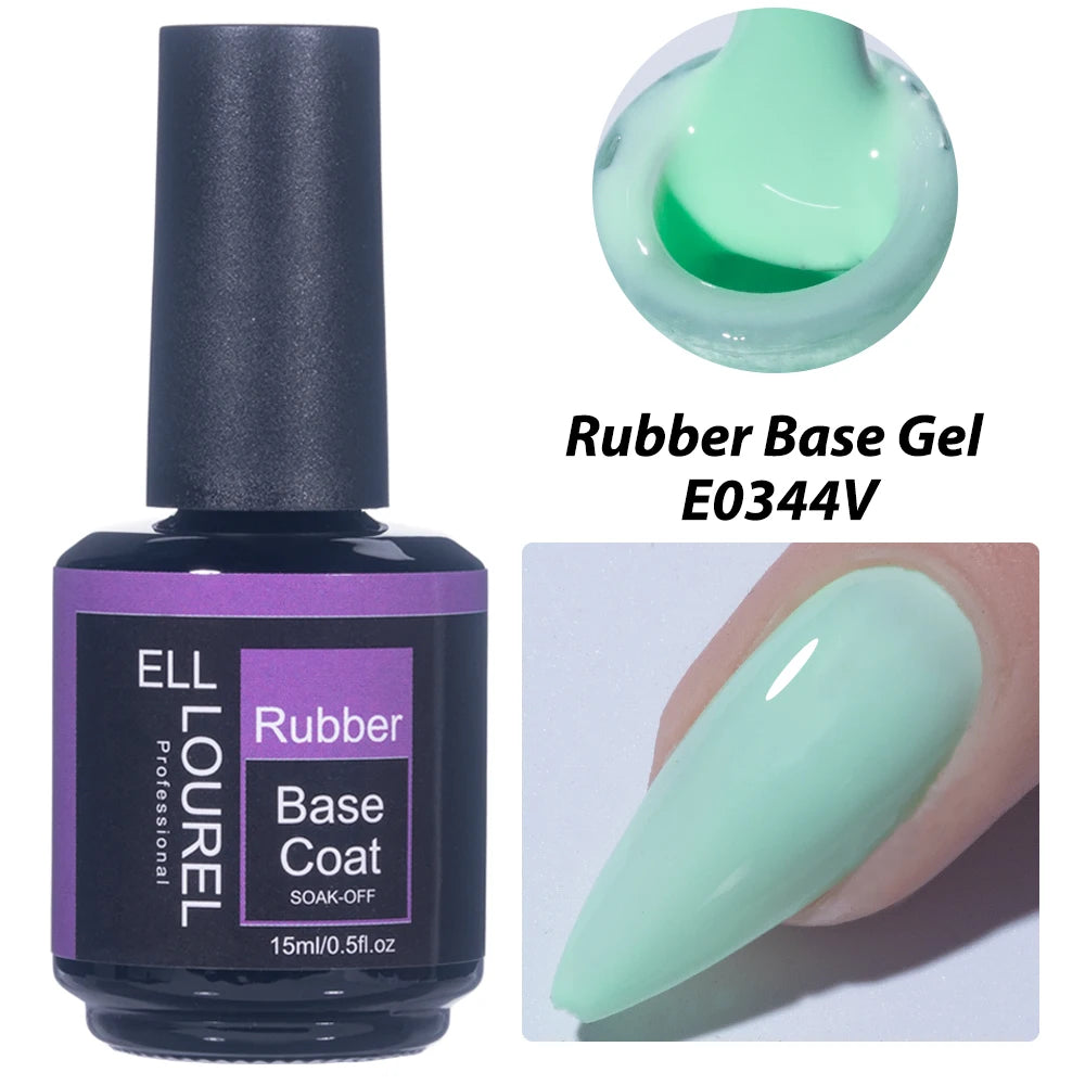 Vernis Semi-Permanent Base Rubber ELL LOUREL - plusieurs couleurs 15ml