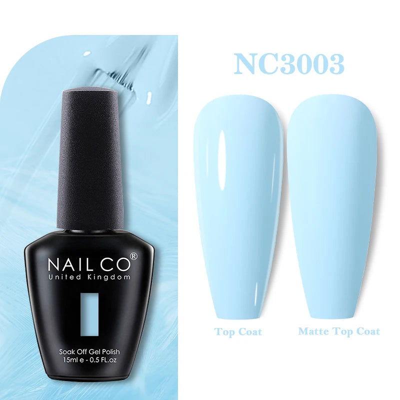 NAILCO Nails Art Colors Vernis Semi Permanent UV Varnish Gel Nail Polish For All Gel Manicure TOP Coat Varnish Hybrid Gel Polish