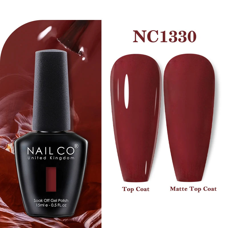 NAILCO Nails Art Colors Vernis Semi Permanent UV Varnish Gel Nail Polish For All Gel Manicure TOP Coat Varnish Hybrid Gel Polish