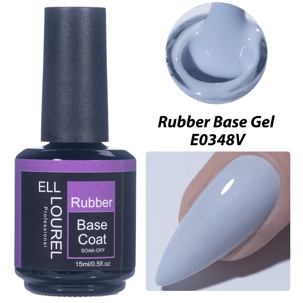 Vernis Semi-Permanent Base Rubber ELL LOUREL - plusieurs couleurs 15ml